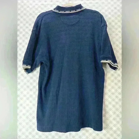 Vintage University of Notre Dame Polo SS Embroidered Vesi Sportswear Cotton M - Picture 2 of 5